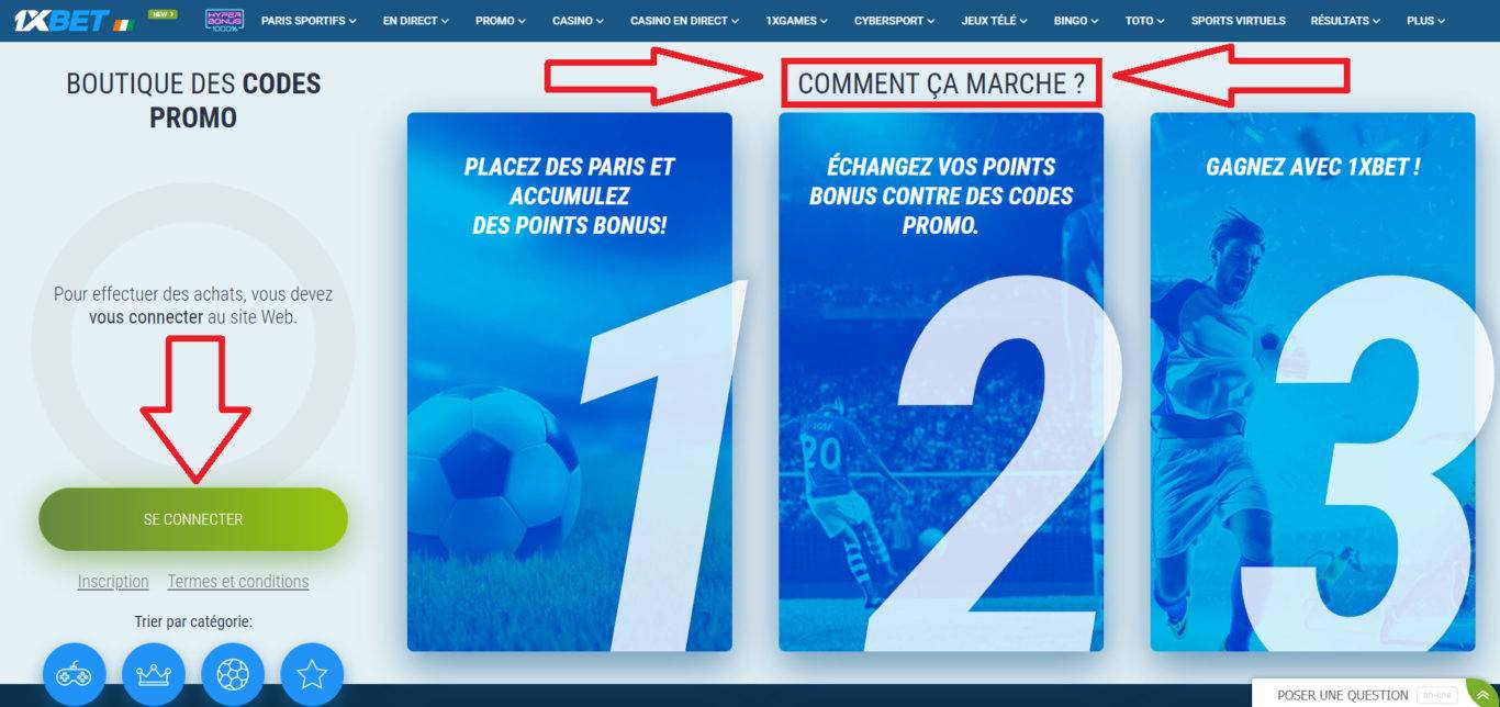 Acquisition et Utilisation des Codes Promo 1xBet