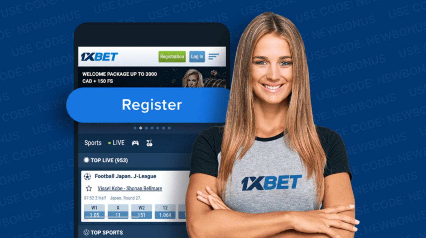 Création du compte 1xBet